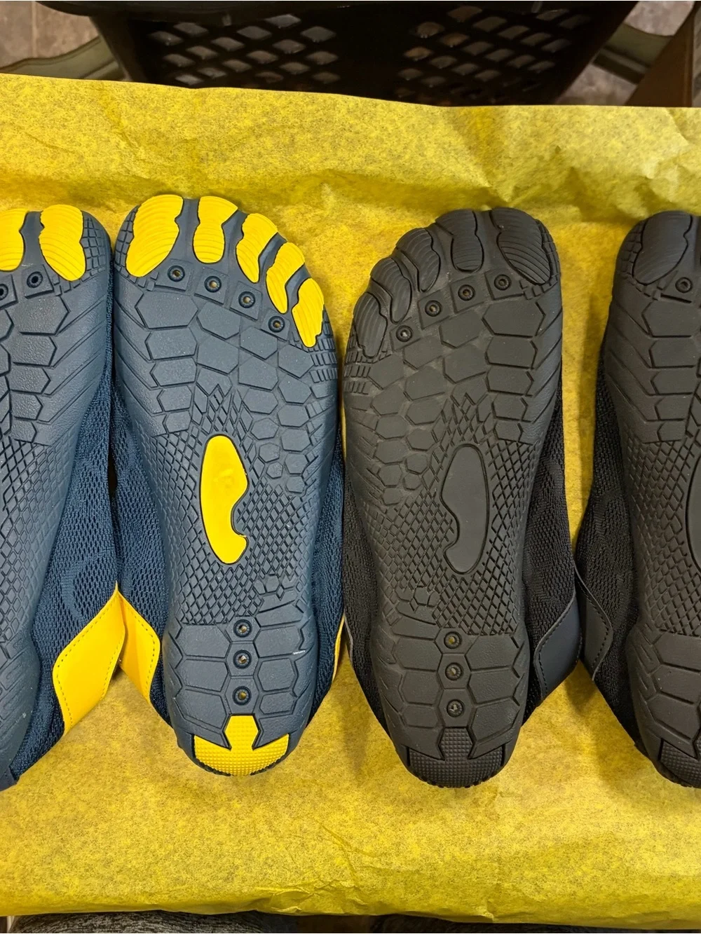 2 pairs of Men’s Lightweight Water Shoes in Navy Blue and Black